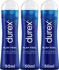 Image of Durex Feel Play Lube 50 ml Adult Sex Lubricant Real Feel Pack of 3