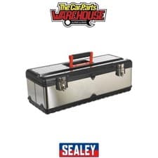 Image of Sealey AP660S Stainless Steel Toolbox with Tote Tray 660mm