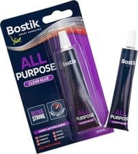 Image of BOSTIK All Purpose Clear Adhesive Quick Drying Extra Strong Glue - 20ml