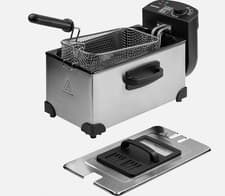 Image of Daewoo Deep Fat Fryer With Adjustable Temperature Control 2000W 3 Litre - Silver