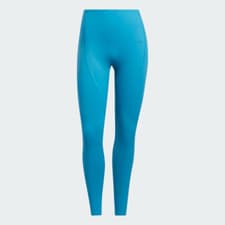 Image of ADIDAS Yoga 7/8 Tights Women's Leggings Blue Ladies Size UK XS 4-6 NEW