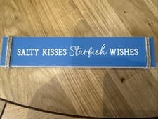 Image of Seaside Sign Beach Summer Vibes Wooden Sign Nautical Home Decor