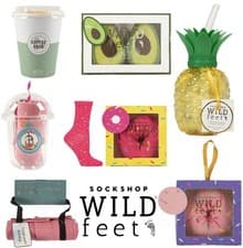 Image of Food Shaped Socks Fun Gift Boxed 1 Pair Pack Size 4-8 - SOCKSHOP Wildfeet Womens