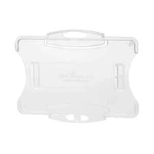 Image of Durable Security Pass Plastic ID Card Holders for Lanyards Clear Pk of 10 891819