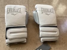 Image of EVERLAST 1910 SPARRING BOXING GLOVES 12oz BLACK WHITE