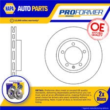 Image of 2x Brake Discs Pair Vented fits VAUXHALL MOKKA J13 1.4 Front 2012 on 300mm Set