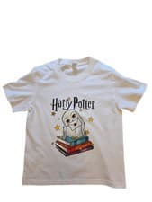 Image of Harry Potter Graphic Print T-Shirt for Boys & Girls Size 7/8 year