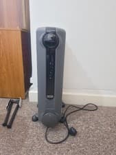Image of NEW Radia S Grey Oil filled radiator 1.5KW Electric Timer 5 Years Guarantee