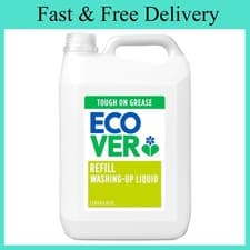 Image of Ecover Washing Up Liquid Refill, Lemon & Aloe Vera, 5L