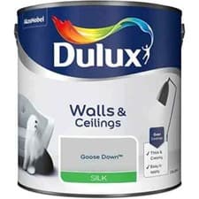 Image of Dulux Silk Smooth  Creamy Emulsion Walls  Ceilings Paint 2.5L Goose Down