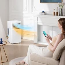 Image of 12000BTU Portable Air Conditioner 4-in-1 Air Cooler Heating Fan & Dehumidifier