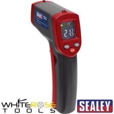 Image of Sealey Infrared Laser Digital Thermometer 12:1 Engine Faults Car Van