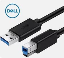 Image of Lots Dell - 6× USB 3.0 Type A to B Cable  Data/Monitor Cable/Lead 1.8m 6ft Black