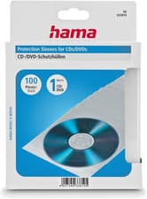 Image of Hama Sealable CD/DVD Transparent Protective Sleeves Pack 100