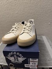 Image of Dockers Mens Frisco Vegan Textile Casual Lace Up Boat Inspired Sneaker Size 8