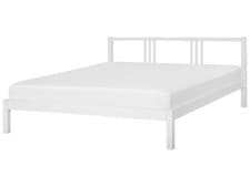 Image of Wooden EU Super King Size Bed White VANNES