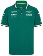 Image of Aston Martin F1 Men's Team Polo Shirt - Green