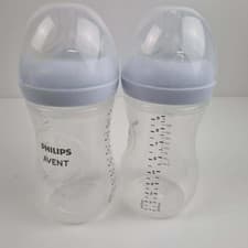Image of 2 X PHILIPS AVENT Baby Feeding Bottle Anti Colic Air Free Slow Flow Valve 260ml