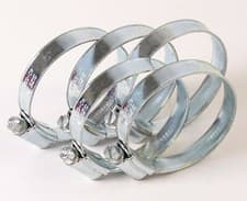 Image of Worm Drive Hose Clips - Pipe Clamps W1 Jubilee Type Rubber Silicone PVC Tube