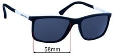 Image of SFx Replacement Sunglass Lenses fits Emporio Armani EA4058 - 58mm Wide