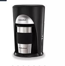 Image of Morphy Richards Coffee on The Go Filter Machine 162740 Black and Brushed