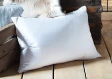 Image of 2 Pack of Premium White Goose Feather and Down Pillow Pair Pure Cotton Casing