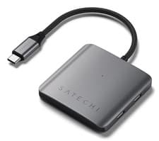 Image of Satechi ST-H4CPDM interface hub USB Type-C 10000 Mbit/s Grey