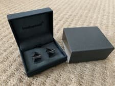 Image of Fred Bennett Cufflinks - Gift Men’s Gents Boys (Cuff Links) Rectangular Wave