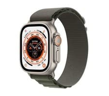 Image of Apple Watch Ultra 2 49mm Titanium Case - GPS + LTE - Green Alpine Band