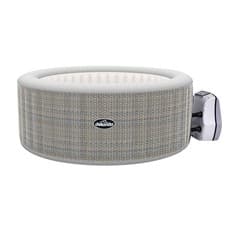 Image of Inflatable Hot Tub Spa & Smart Pump, 2-4 Person - Rattan Effect