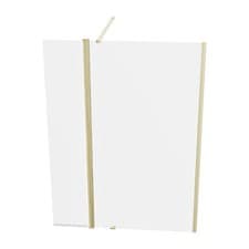 Image of Brushed Brass 1000mm Wet Room Screen 8mm Tempered Glass with 300mm Flipper Panel