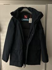 Image of Superdry Mens Microfibre Expedition Parka Jacket Eclipse Navy Brand New