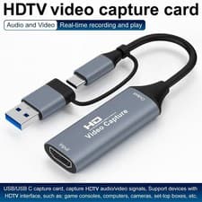 Image of 1080P HD Audio Video Capture Card 4K HDMI to USB C USB 3.0 Video Capture Devices