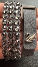 Image of Genuine Swarovski Power Collection Slake Bracelet, Grey, NEW