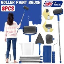 Image of Paint Runner Pro Roller 8Pcs Brush Set Room Painting Wall Handle Decorating Home