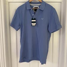 Image of Crew Clothing Polo Shirt. Blue Size Large. New