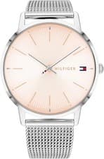 Image of Tommy Hilfiger Women's Quartz Watch 40mm Blush Dial Mesh Bracelet 1782244