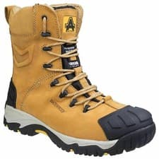 Image of MENS AMBLERS S3 WATERPROOF SAFETY WORK BOOTS HIKER STEEL TOECAP COMBAT ZIP SHOES