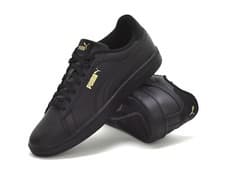 Image of Puma Smash 3.0 L Mens Trainers Black or White 390987 Adults Classic Sneakers