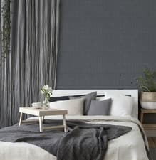 Image of Arthouse Dark Grey Smooth Flat Plain Weave Effect Texture Wallpaper Roll 10m