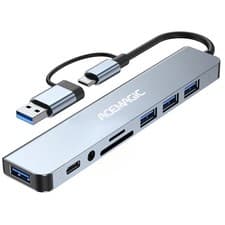 Image of ACEMAGIC USB Hub 3.0 - 8 in 1 Hub Multiport Adapter USB C Type-C Docking Station