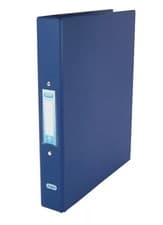 Image of Elba Plastic Ring Binder A4 25Mm Capacity 35Mm 2 O-Ring Blue Pack Of 8 VAT INC
