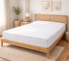 Image of Linens Limited 200TC Egyptian Cotton Fitted Sheet Percale 12 inch Deep Pocket