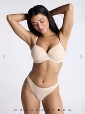 Image of Boux Avenue Padded Microfibre Plunge T-shirt Bra 02 Fair Size 32G - Free Postage
