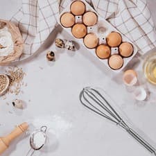 Image of Stainless Steel Manual Egg Whisk Ergonomic Design for Comfortable Handling