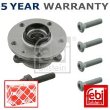 Image of Febi Front Rear Wheel Bearing Kit Fits VW Skoda Seat Audi