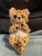 Image of OFFICIAL TY BEANIE BABY BELLIES LLOYD LEOPARD REG 6" SOFT TOY 41282