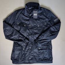 Image of Barbour International Men's Tourer Duke Wax Jacket Size Medium Brand New Black