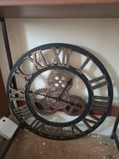 Image of Roman Numerals Wall Clock Large In Size Wall Clock for Living Room