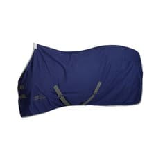Image of Weatherbeeta Standard-Neck Cotton Horse Exercise Sheet5' 6" Dark Blue/Grey/White